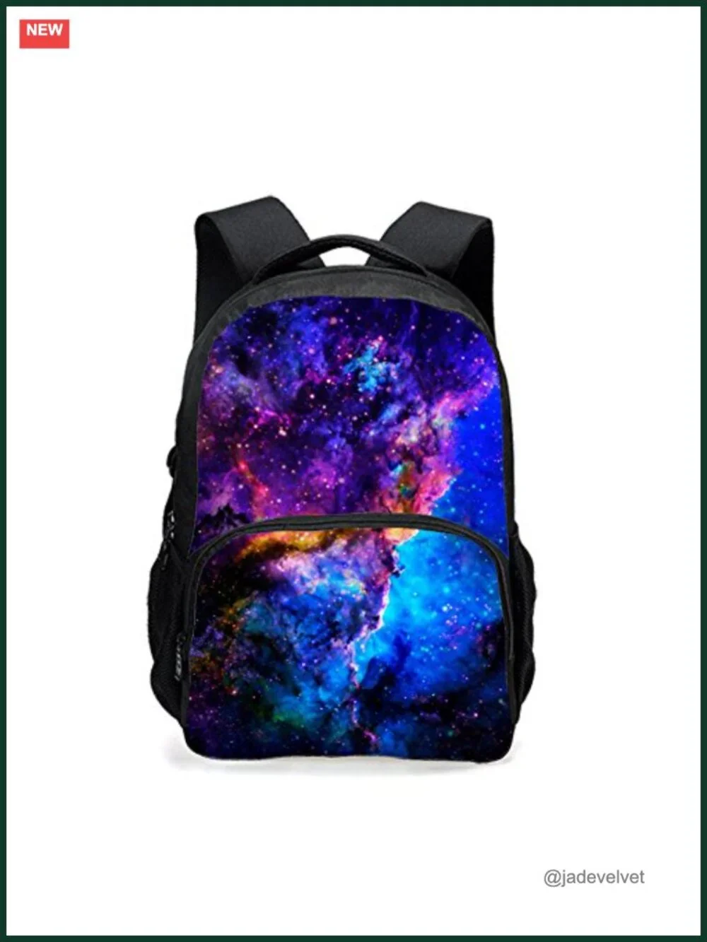 Galaxy Pattern Backpack 15 Inch Laptop School Teen Polyester